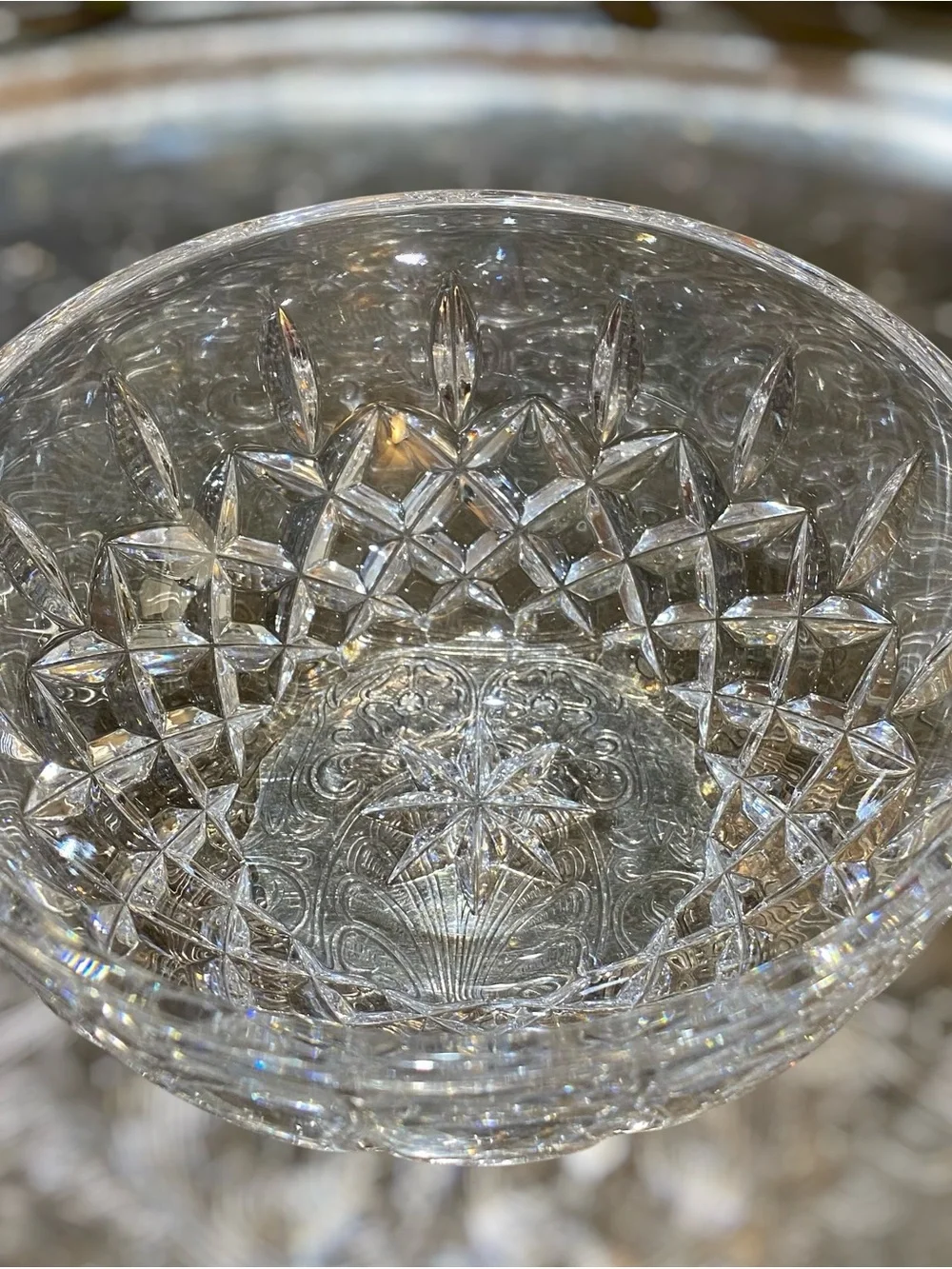 Vintage Waterford Kelsey Irish Crystal Round Bowl Signed